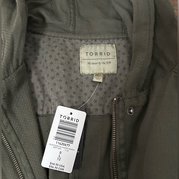 Torrid Twill Essential Hooded Anorak - Picture 9 of 10